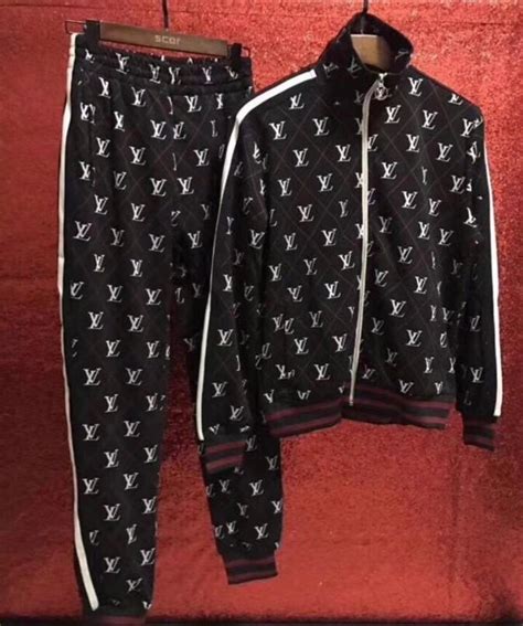 lv tracksuit fake|louis vuitton tracksuit men's.